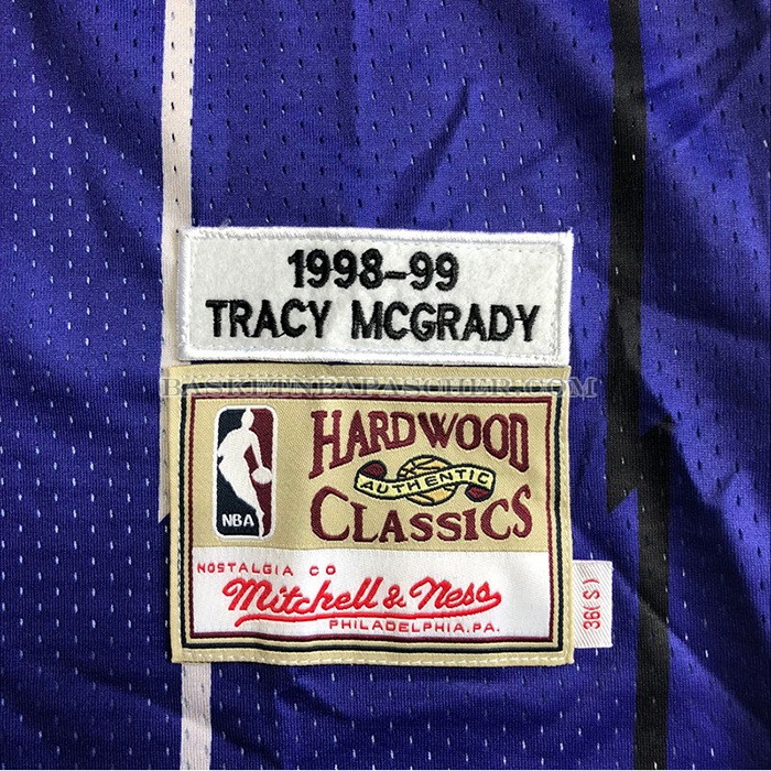 Maillot Tornto Raptors Tracy McGrady Mitchell & Ness 1998-99 Volet